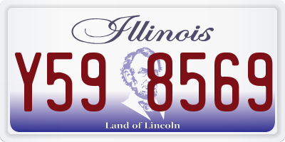 IL license plate Y598569