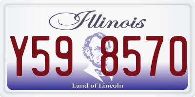 IL license plate Y598570