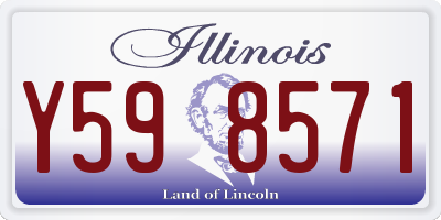 IL license plate Y598571