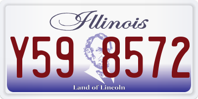 IL license plate Y598572