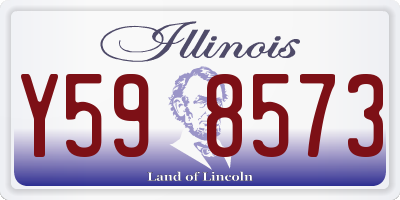 IL license plate Y598573