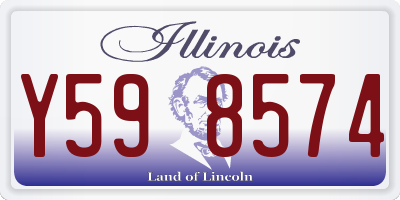 IL license plate Y598574
