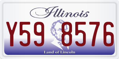 IL license plate Y598576