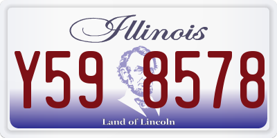 IL license plate Y598578