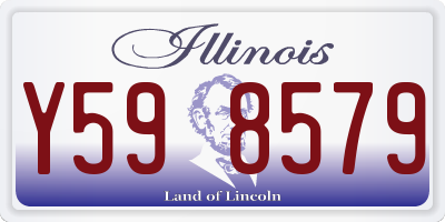 IL license plate Y598579