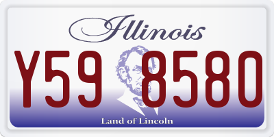 IL license plate Y598580