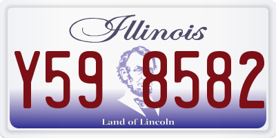 IL license plate Y598582