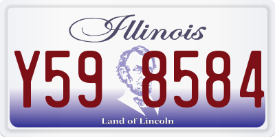 IL license plate Y598584