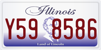IL license plate Y598586