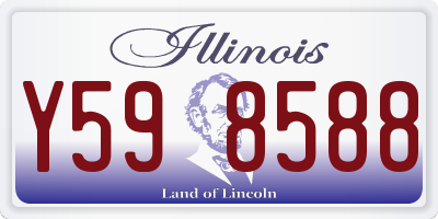 IL license plate Y598588