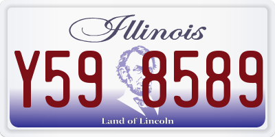 IL license plate Y598589