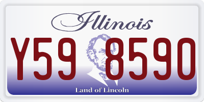 IL license plate Y598590