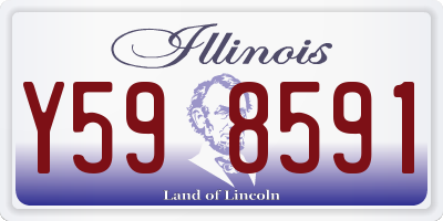 IL license plate Y598591