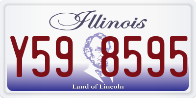 IL license plate Y598595