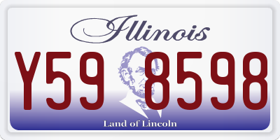 IL license plate Y598598