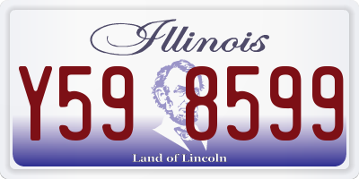 IL license plate Y598599