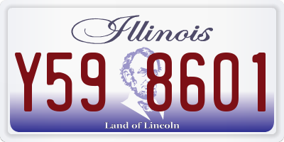 IL license plate Y598601