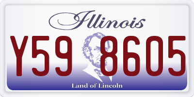 IL license plate Y598605
