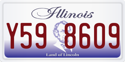 IL license plate Y598609