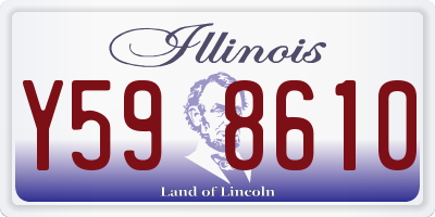 IL license plate Y598610