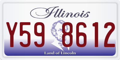 IL license plate Y598612