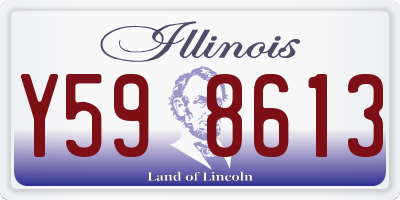 IL license plate Y598613