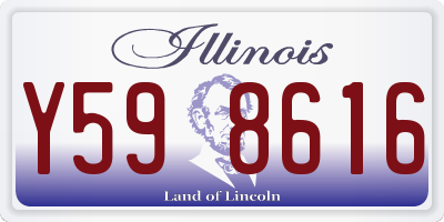 IL license plate Y598616