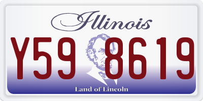 IL license plate Y598619