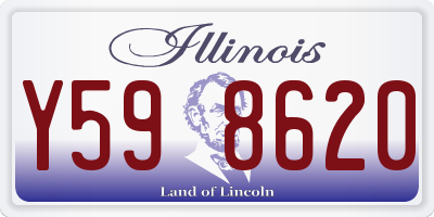 IL license plate Y598620