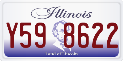 IL license plate Y598622