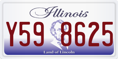 IL license plate Y598625