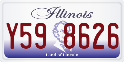IL license plate Y598626