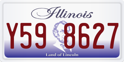 IL license plate Y598627