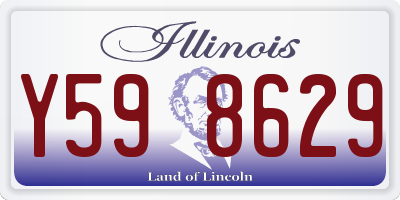 IL license plate Y598629