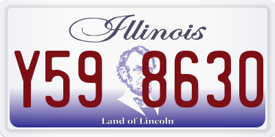 IL license plate Y598630