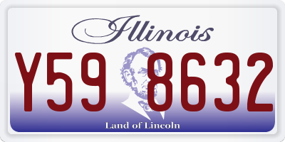 IL license plate Y598632