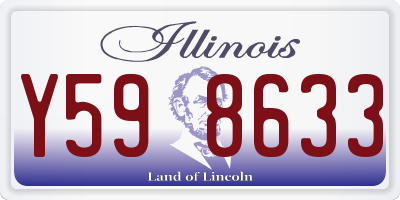 IL license plate Y598633