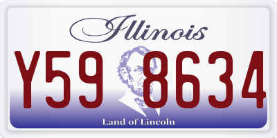 IL license plate Y598634