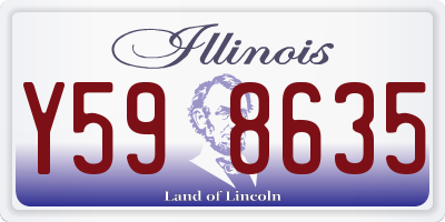 IL license plate Y598635