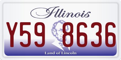 IL license plate Y598636