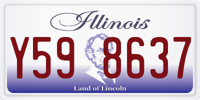 IL license plate Y598637