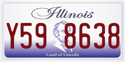 IL license plate Y598638