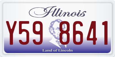 IL license plate Y598641