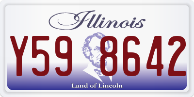 IL license plate Y598642