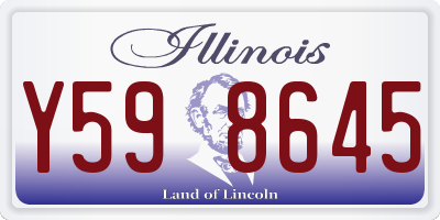IL license plate Y598645