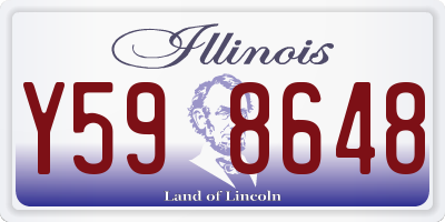 IL license plate Y598648