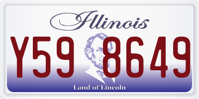 IL license plate Y598649