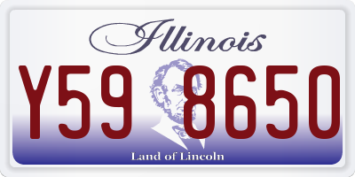 IL license plate Y598650