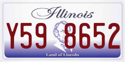 IL license plate Y598652