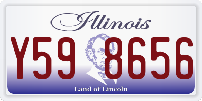 IL license plate Y598656